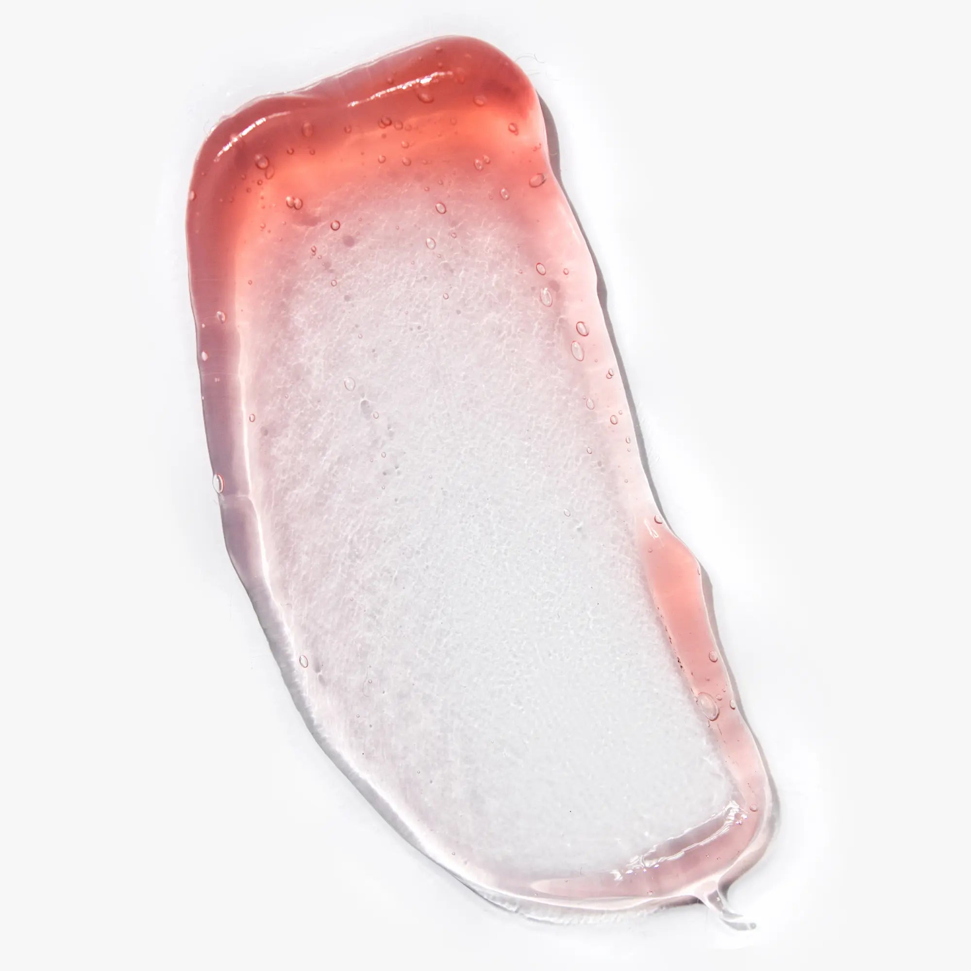 tetxure gelée rose masque exfoliant fond blanc