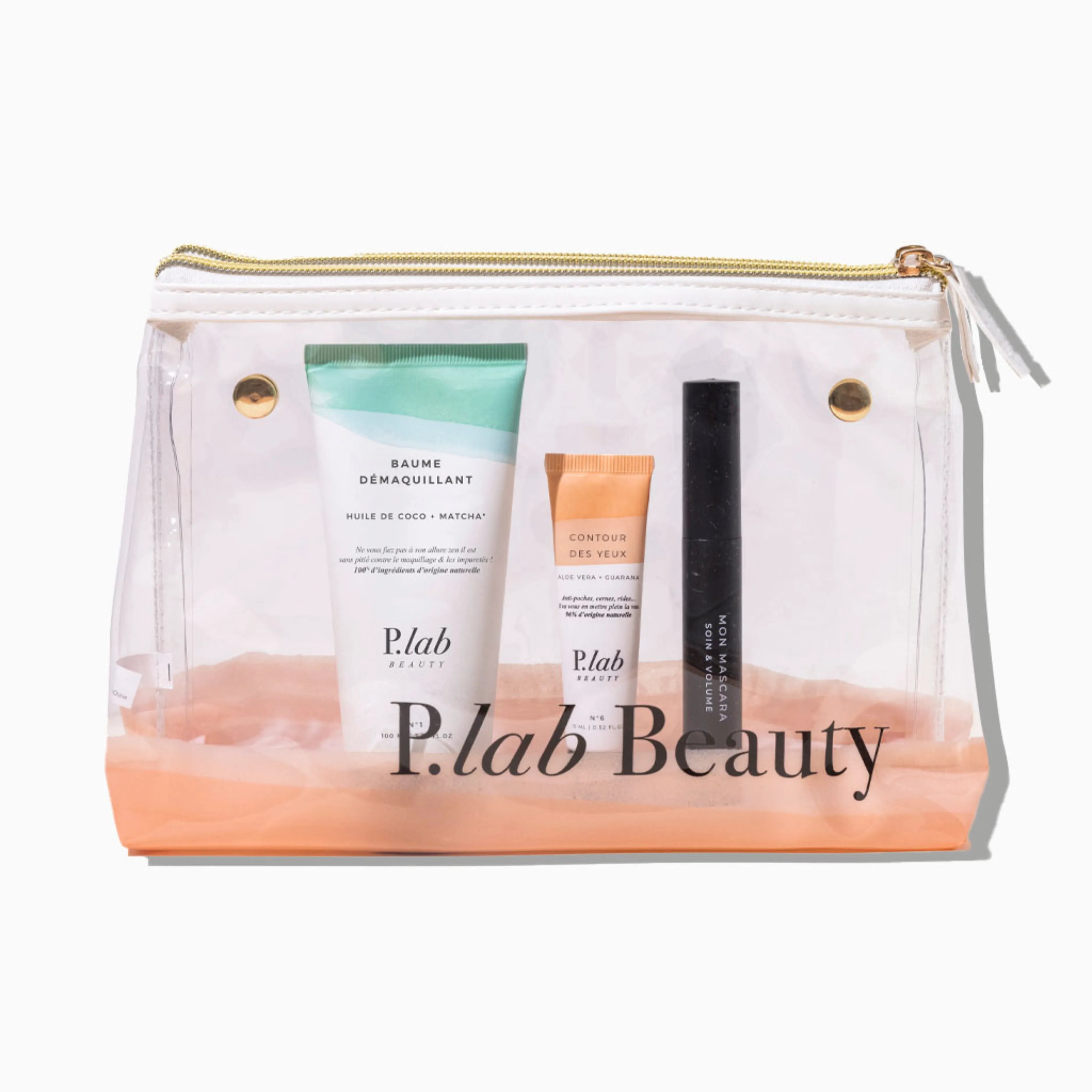 produits regard dans pochette transparente fond blanc