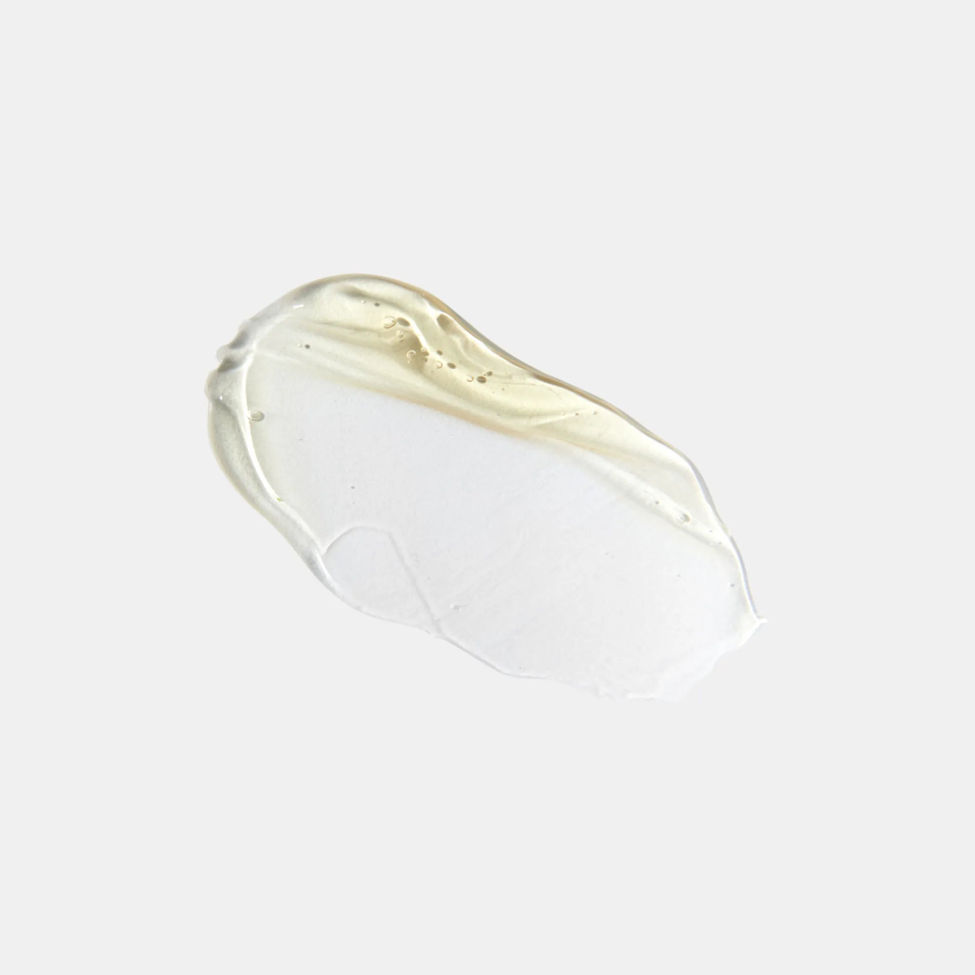 texture gel contour des yeux fond blanc