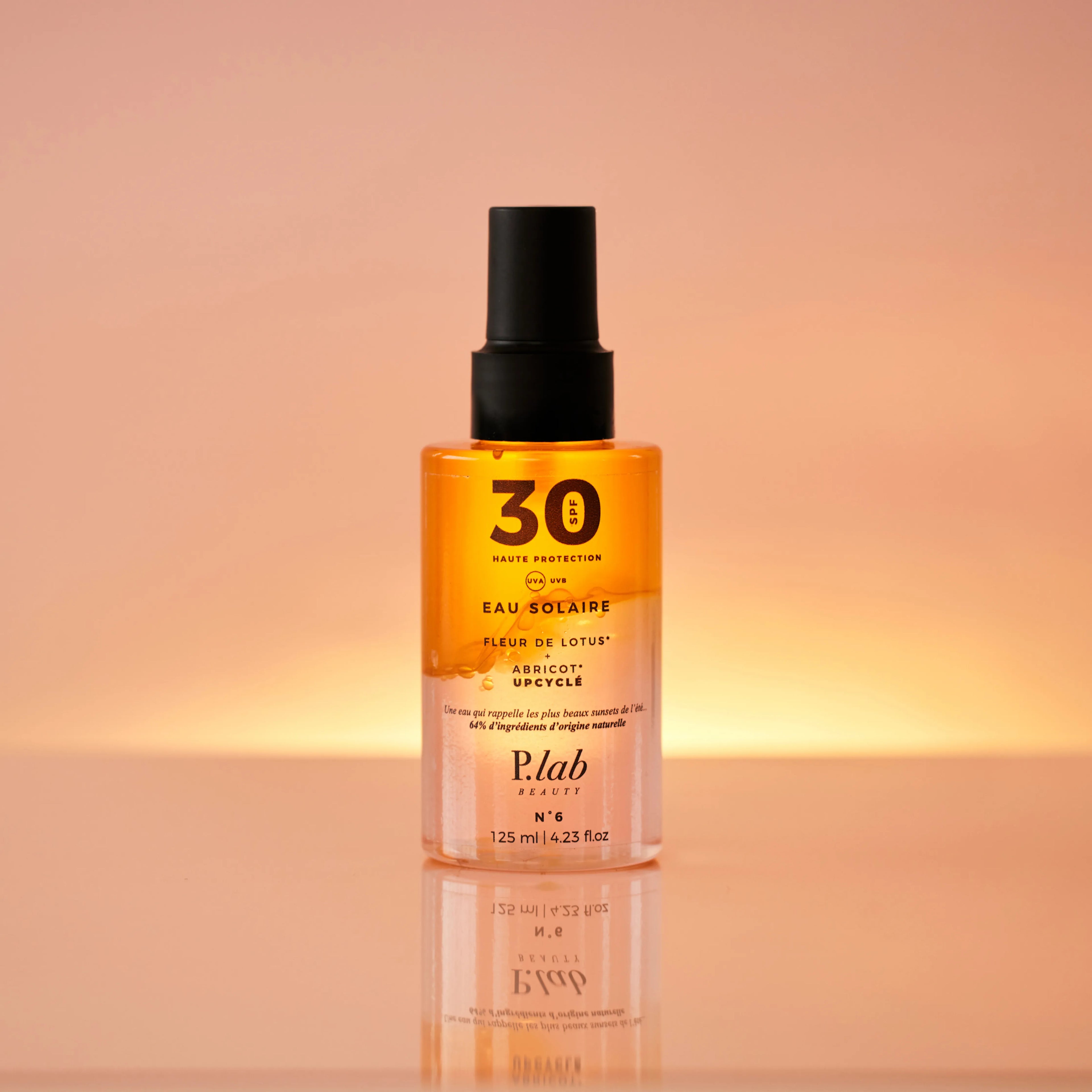 eau solaire orange fond coucher de soleil orange / rose