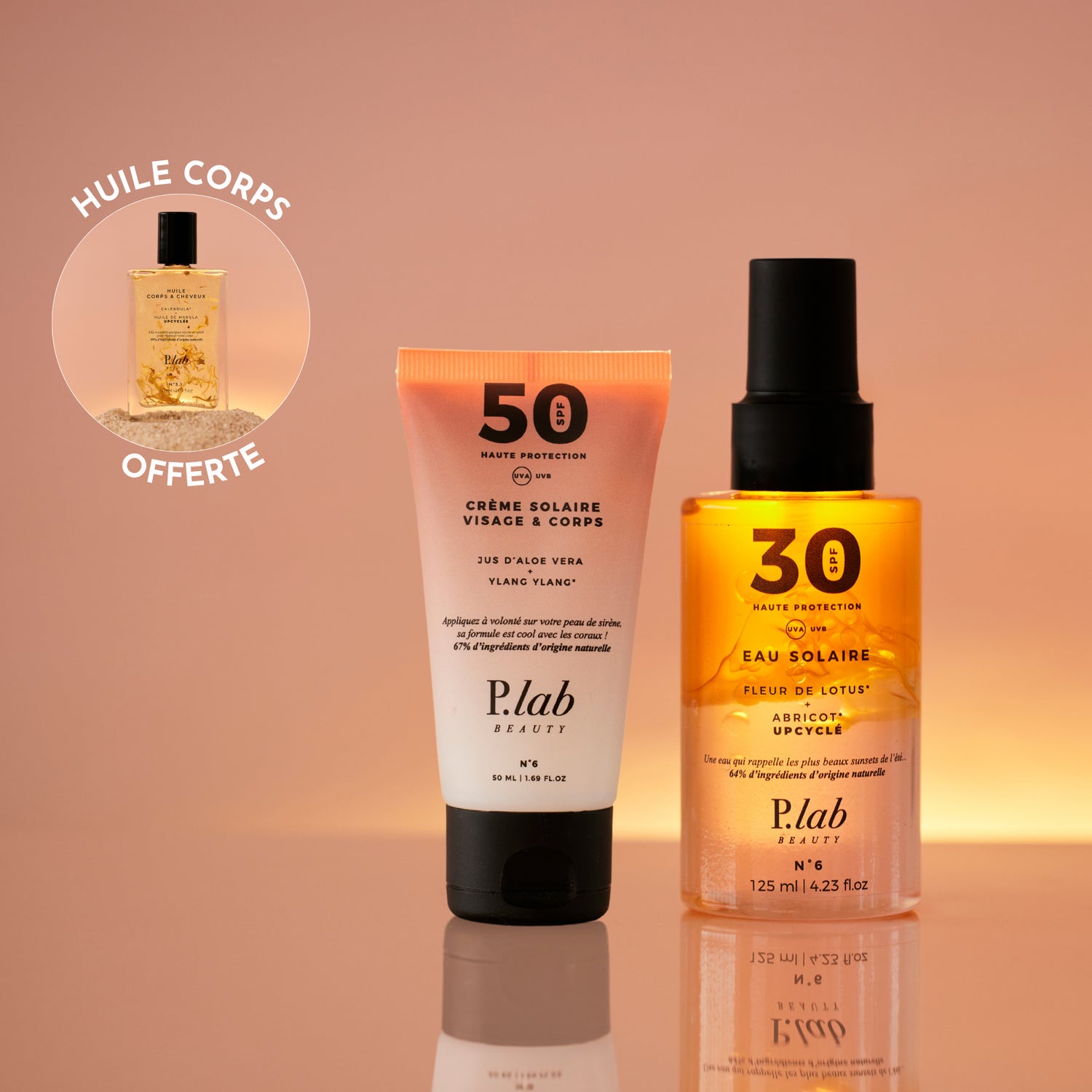Crème Solaire SPF50 + Eau Solaire SPF30