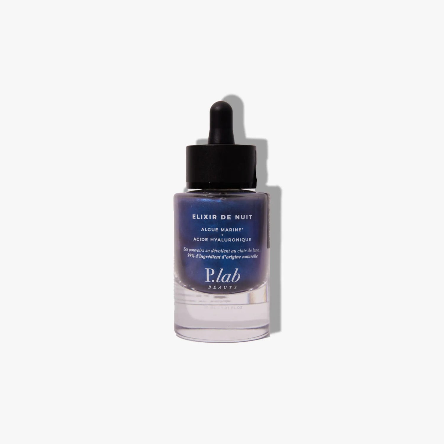 élixir de nuit bleu fond blanc