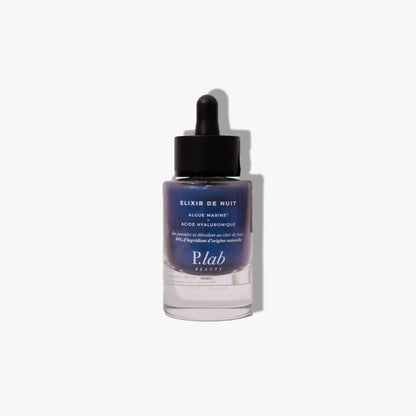 élixir de nuit bleu fond blanc