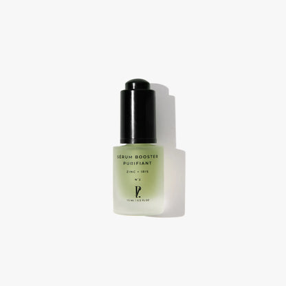 sérum purifiant vert fond blanc